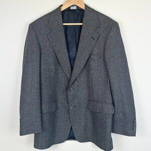 Nordstrom Men's Houndstooth Suit Jacket Wool Silk Blend Size 42 Regular EUC